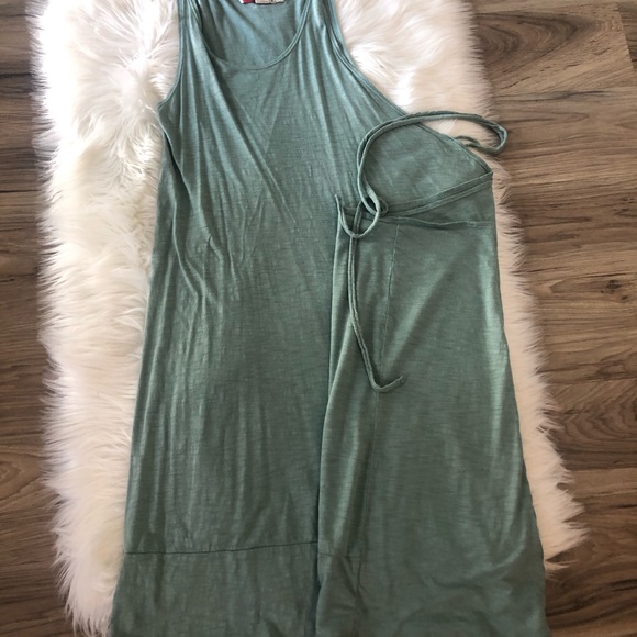 Free People Beach Rio Wrap Dress Sage Size small - Picture 5 of 7